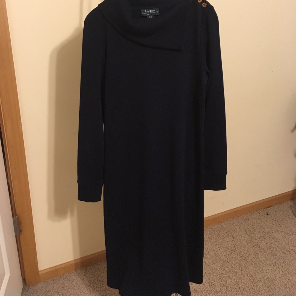 Ralph Lauren sweater dress, navy