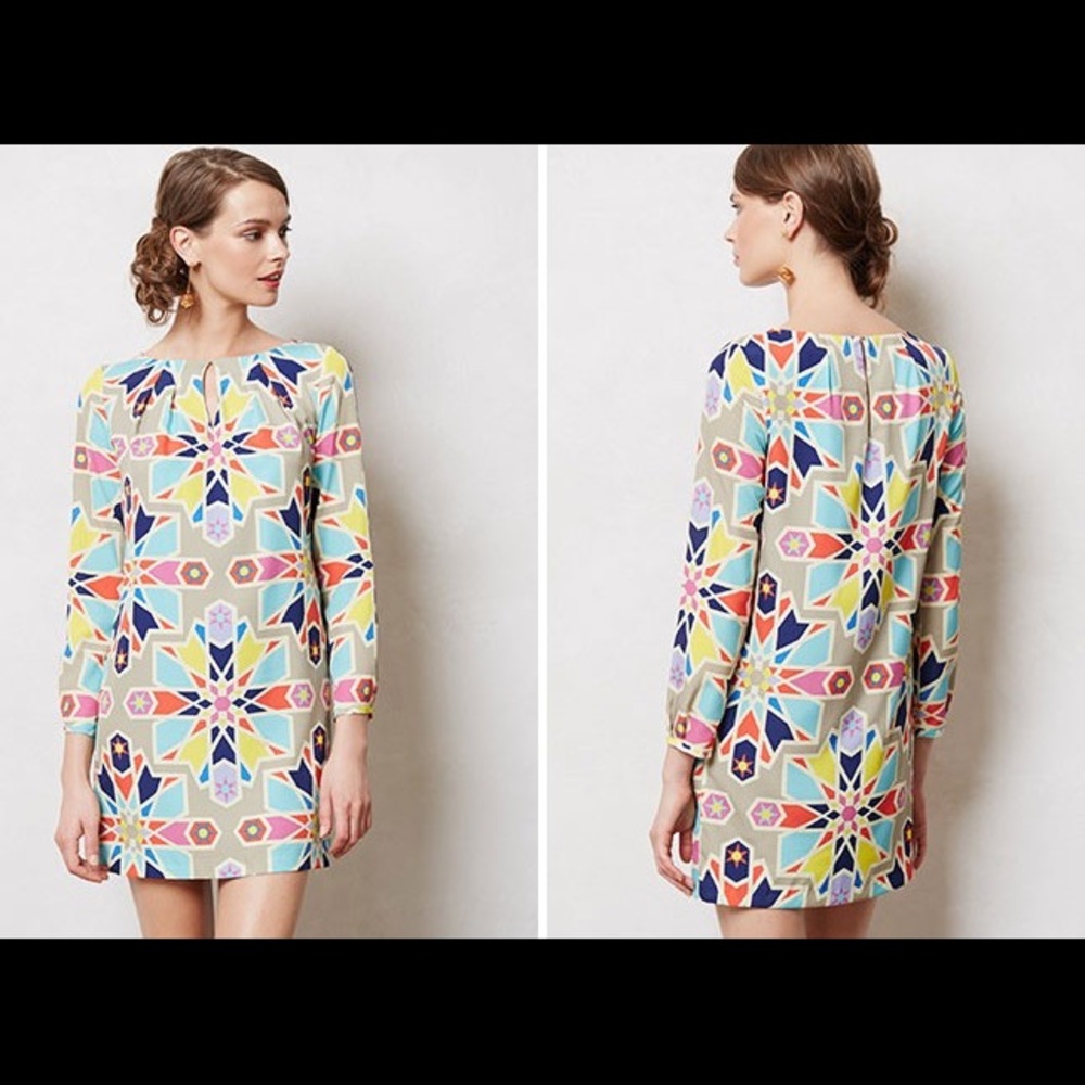 Mara Hoffman shift dress ling sleeve