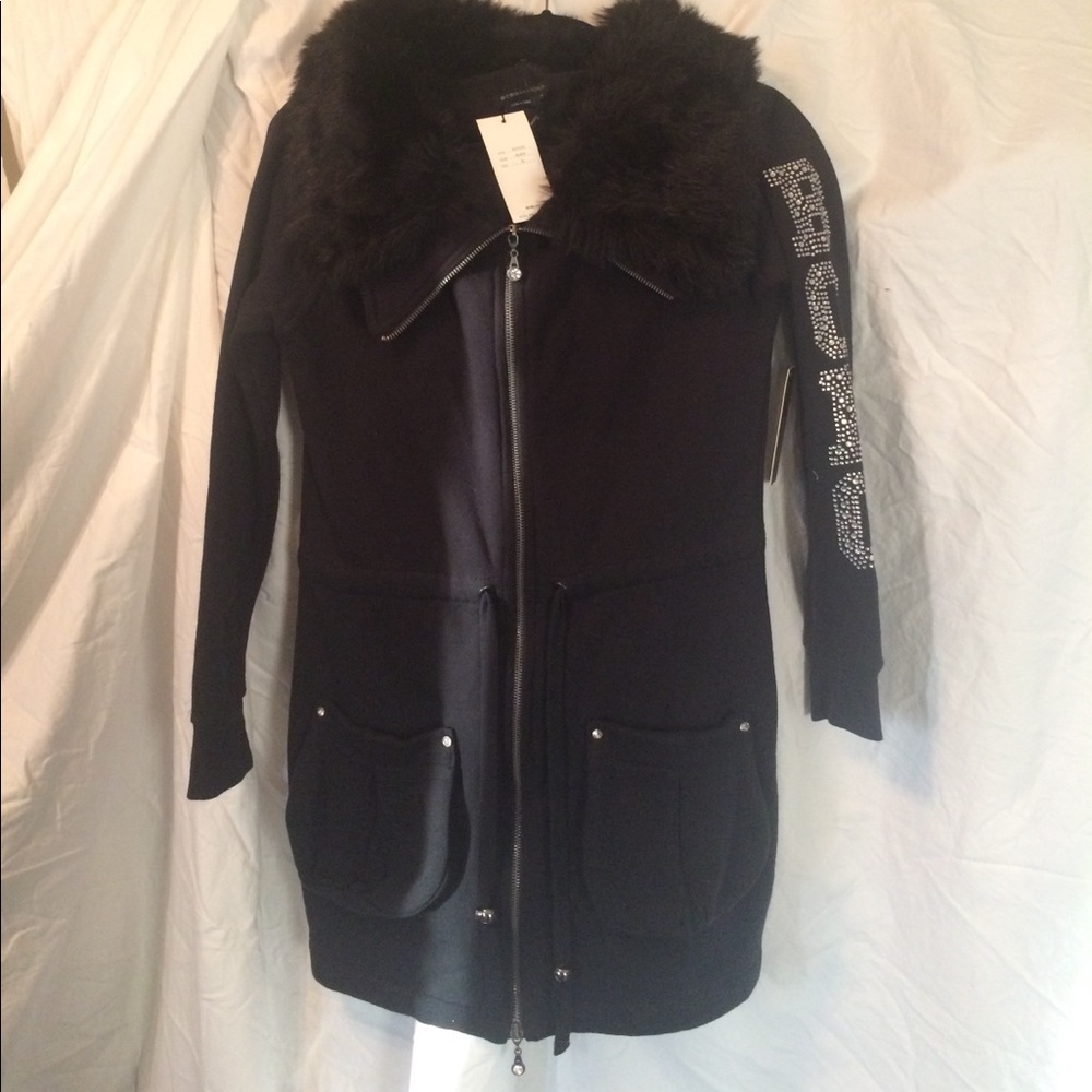 BCBG Maxazria 100% cotton sweatshirt jacket