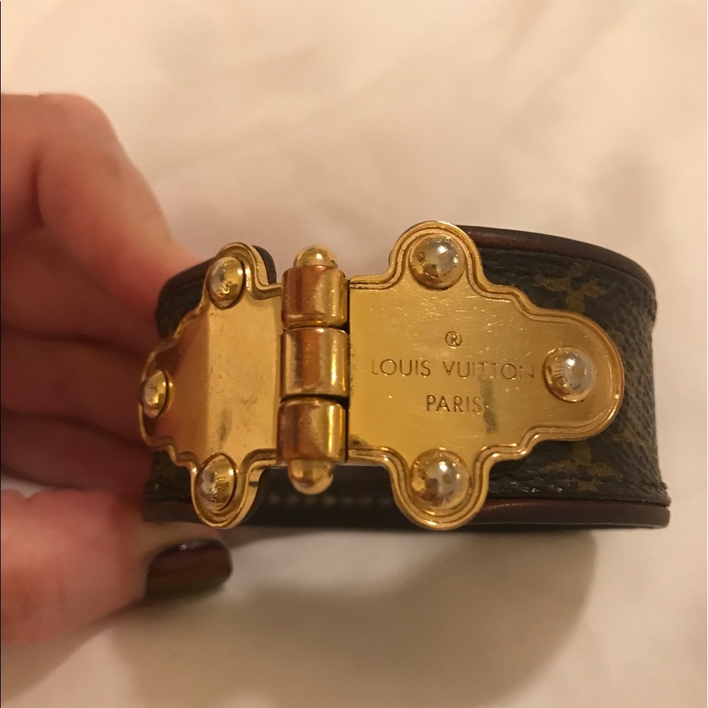Louis Vuitton leather bracelet