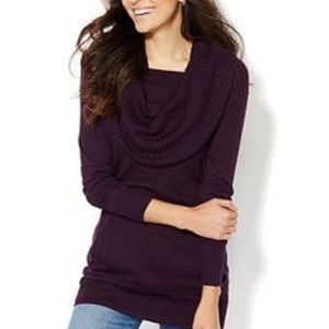 New York&Company Deep Purple Turtle Neck Sweater