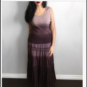 Ombré maxi skirt