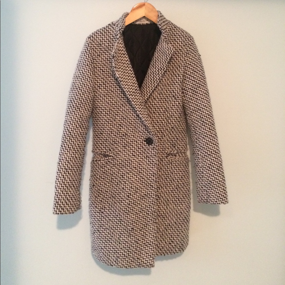 Black and White Coat