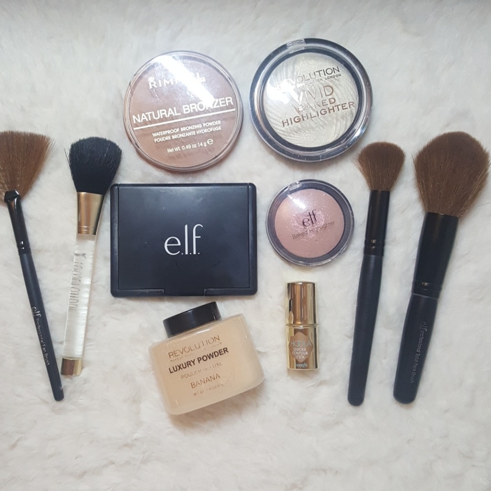 Glowy face beauty makeup bundle