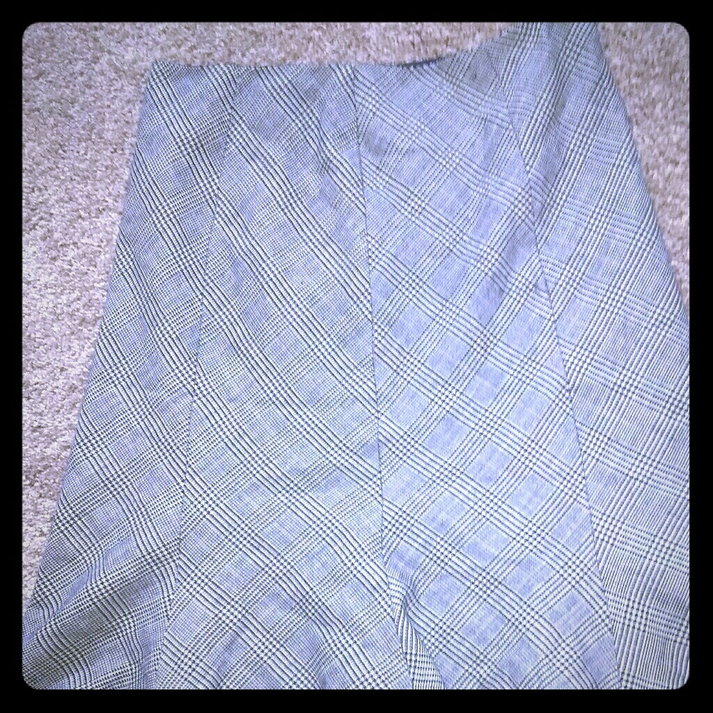 Chaps Plaid & Pleated Skirt