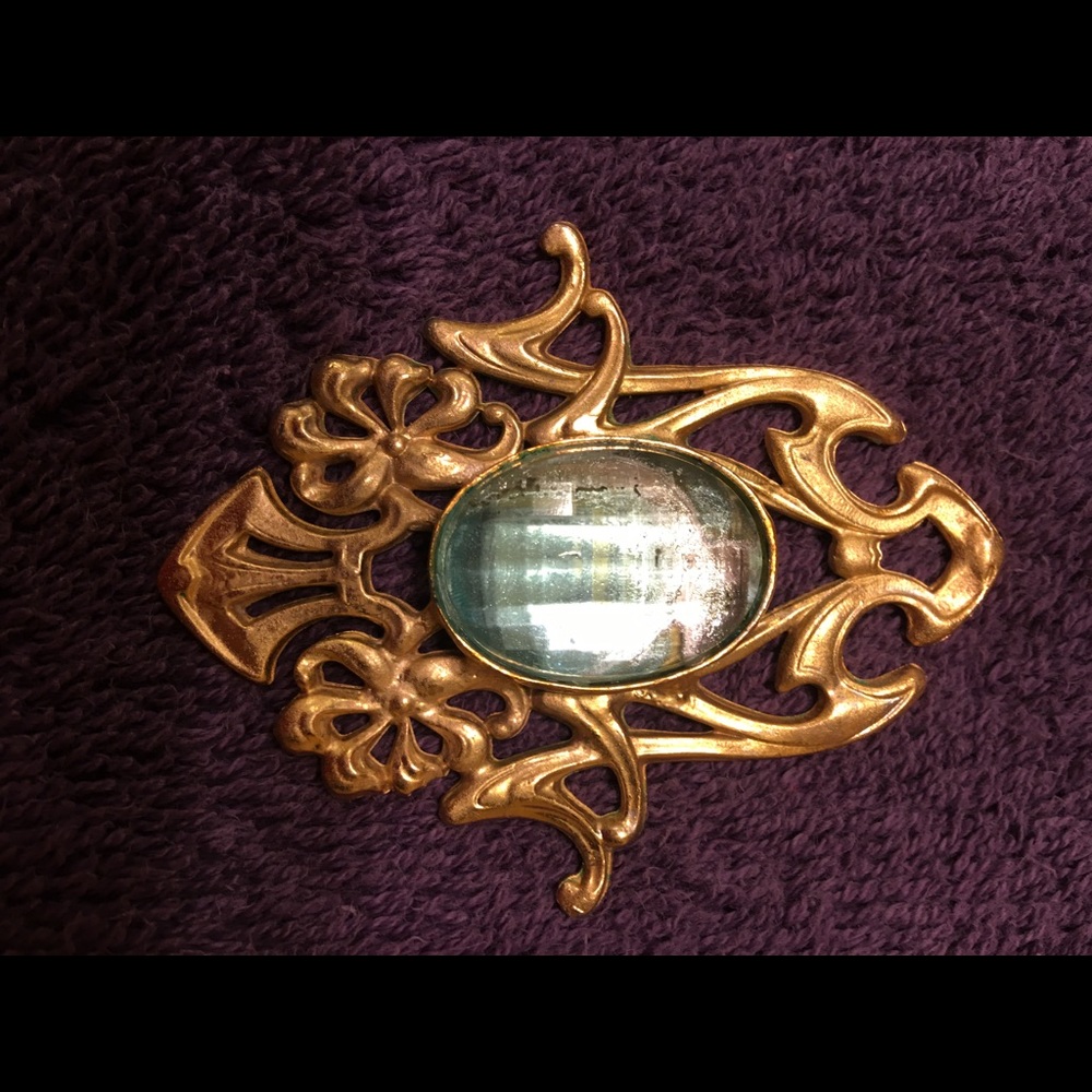 Vintage Aqua Stone Pendant