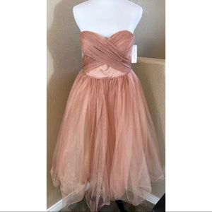 Donna Morgan Kenna Mesh Tulle Dress