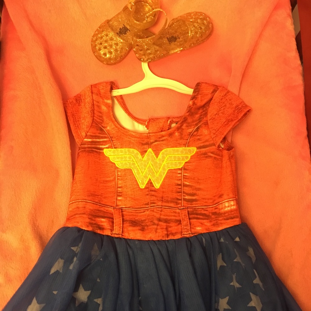 Toddler Wonder Woman tutu dress