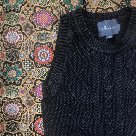 Paper Crane Sleeveless Cable Knit Sweater Dress - Picture 3 of 3