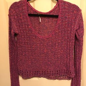 Free people crop top sweater