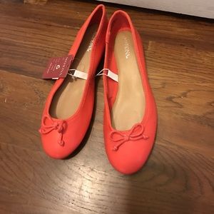 Merona coral ballet flats