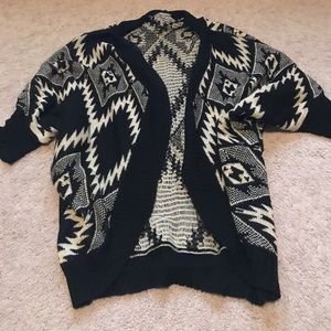 Black and white sweater