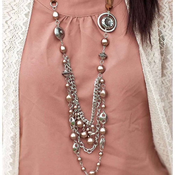 Jewelry - 2 for $15 ribbon statement  layered necklace