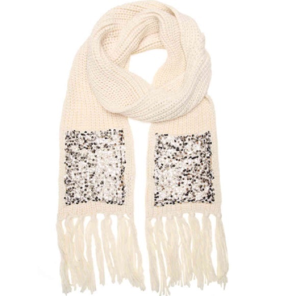 Betsey Johnson Accessories - Betsey Johnson Sequin Pocket Scarf