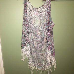 Cute shaw to wear over a shirt or a dress