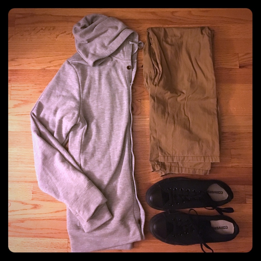 Men's Grey Slate and Stone Hoodie