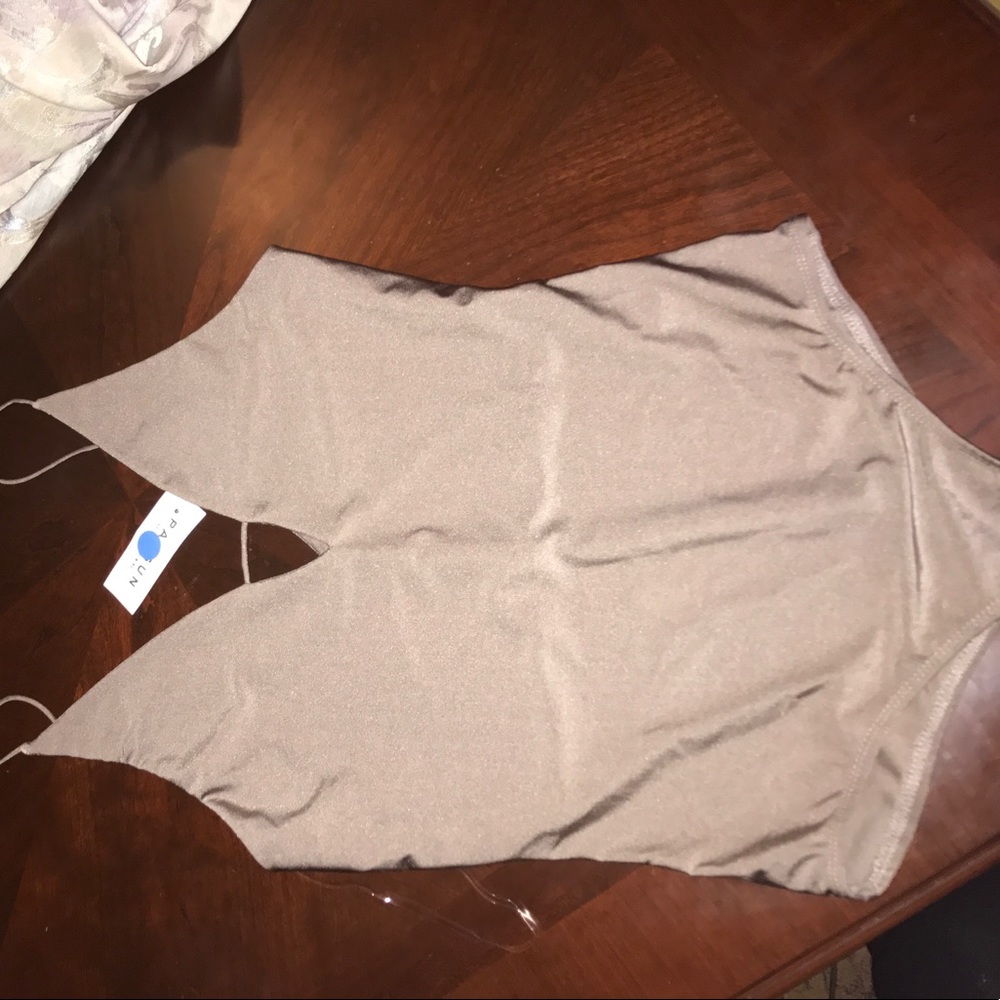 Low v cut bodysuit