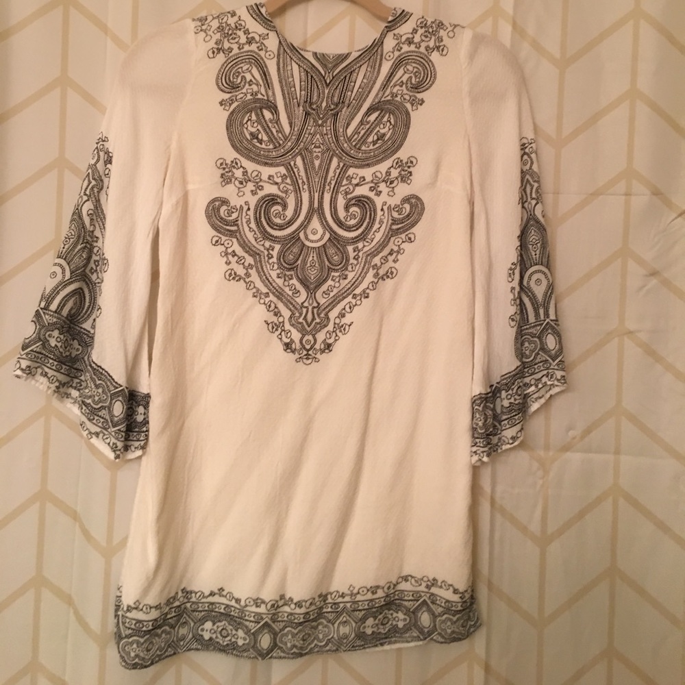 Bell sleeved boho dress