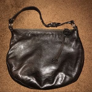 Coach pebbled leather shoulder bag
