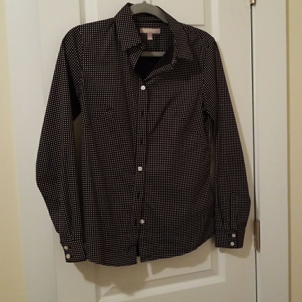 Banana Republic button down with poka dots