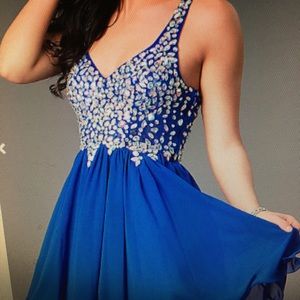 Short Homecoming Dress, Royal Blue NWT