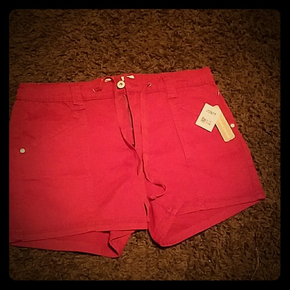 Burgundy shorts