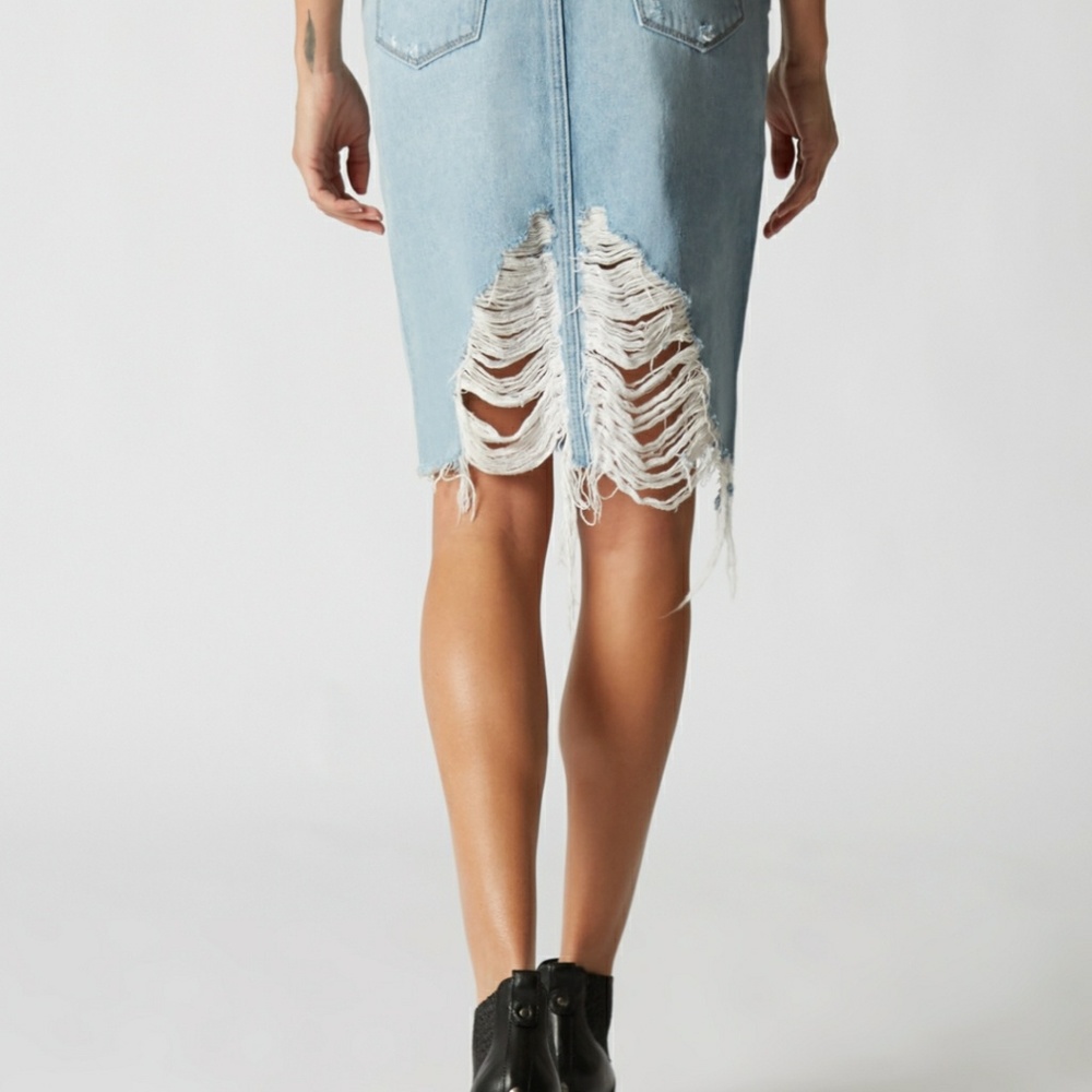 Jeans destroyed very stylish skirt - Picture 4 of 8