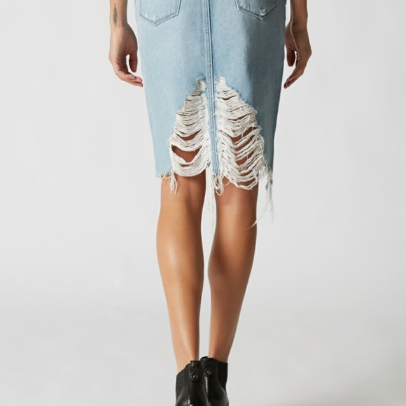 Jeans destroyed very stylish  skirt - Picture 4 of 8