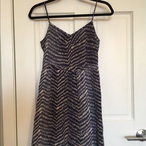 Madewell Broadway & Broome Navy Silk Dress