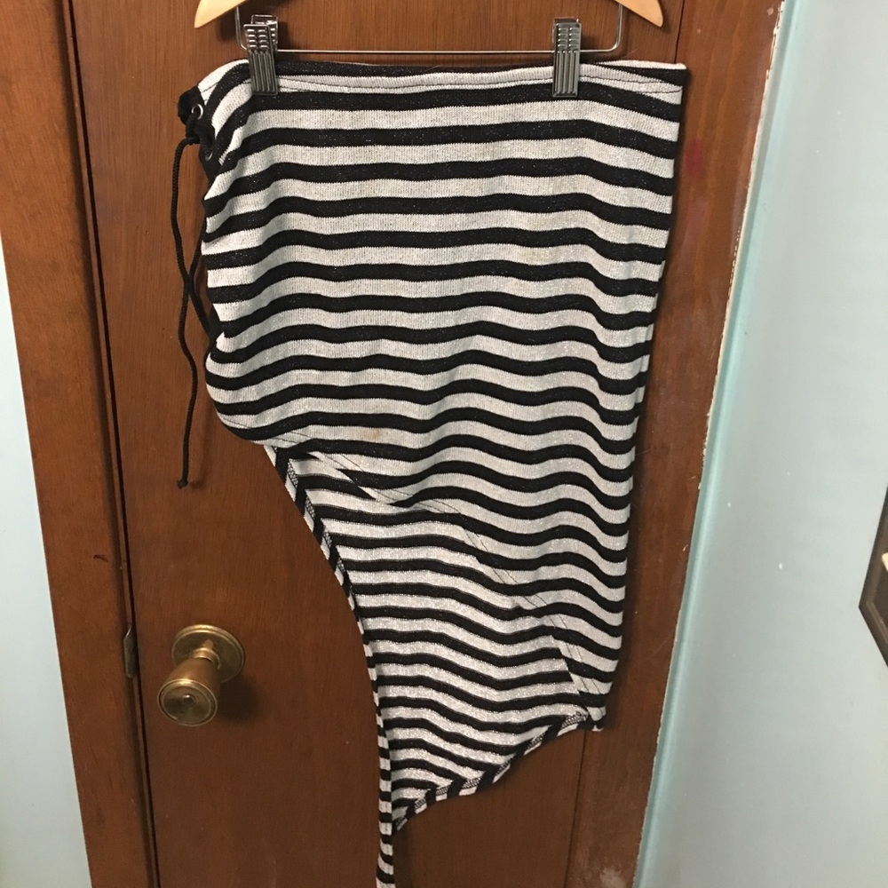 Lipservice striped skirt