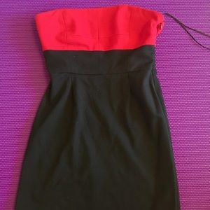 Theory sleeveless color block cocktail dress