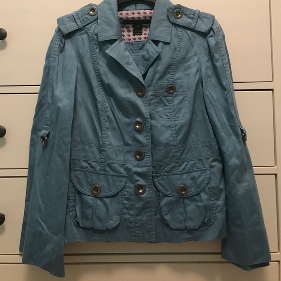 SOLD 💕 Authentic Marc Jacobs Flower Blue Jacket - Picture 2 of 5