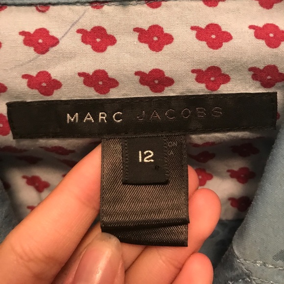 SOLD 💕 Authentic Marc Jacobs Flower Blue Jacket - Picture 3 of 5