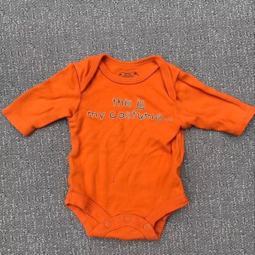 **SOLD**Halloween Onesie For Preemie