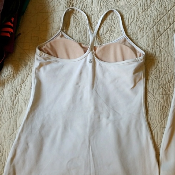 SOLD...Lululemon white tank, size 8 - Picture 2 of 5