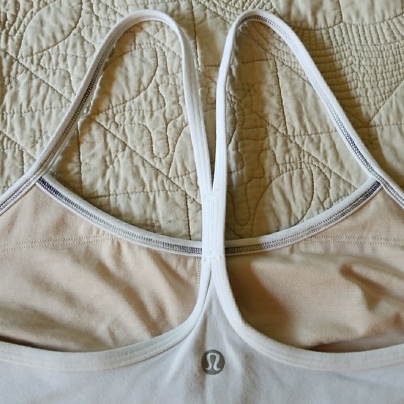 SOLD...Lululemon white tank, size 8 - Picture 3 of 5