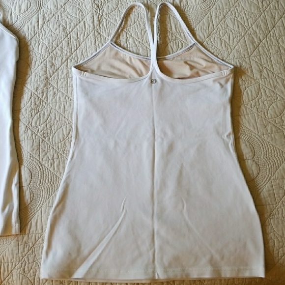 SOLD...Lululemon white tank, size 8 - Picture 4 of 5