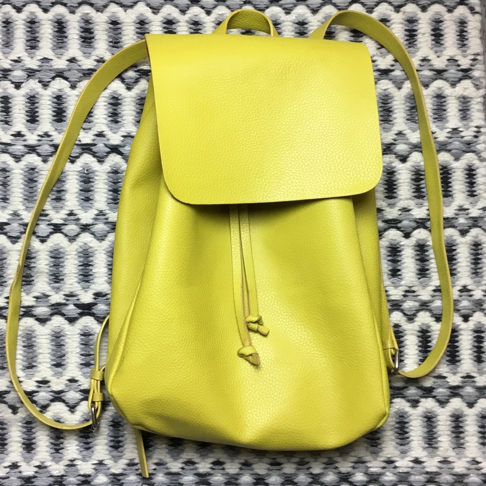 Zara Bright Yellow Backpack
