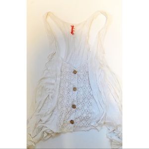 Free People Button Tank