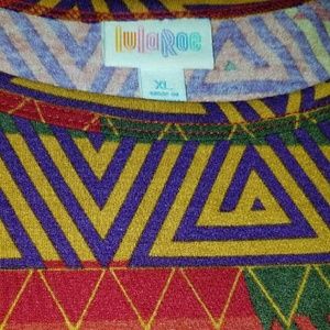 Geometric print LulaRoe Carly