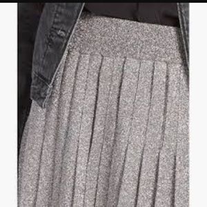 Metallic Sweater Skirt