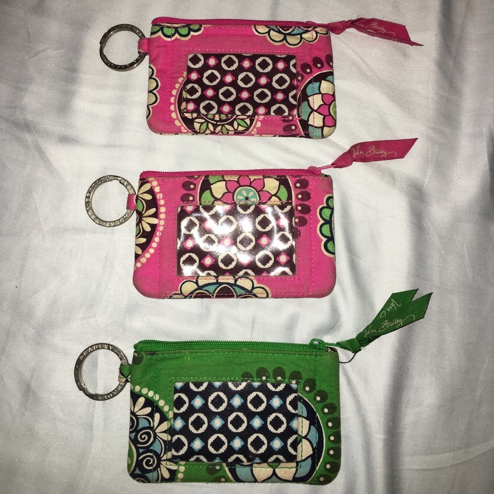 Vera Bradley Cupcake ID/Card Zip Wallets