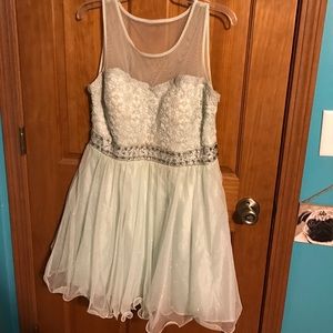 Teal Homecoming Dress