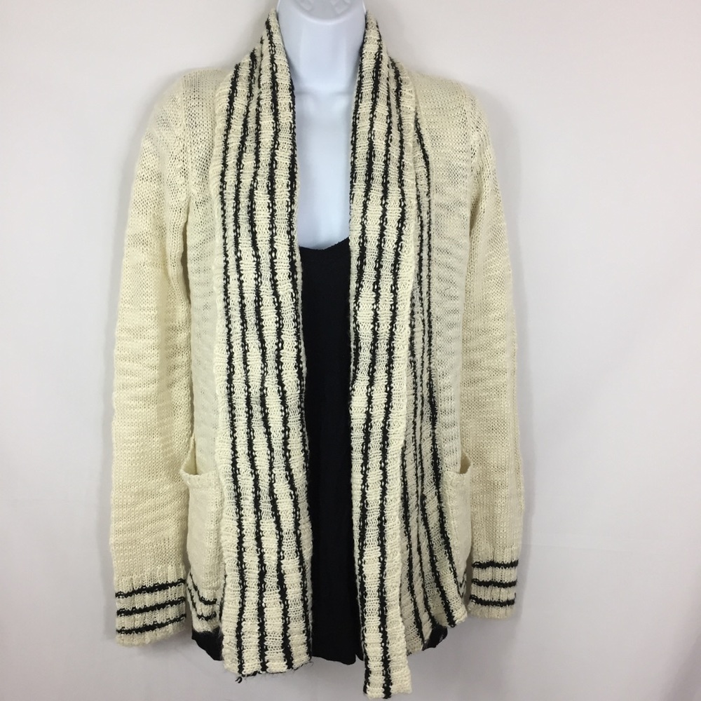 Element Striped Shawl Collar Cardigan Size S