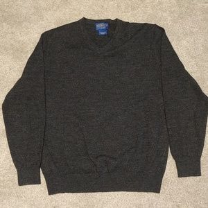 Men's Medium Merino Wool V-neck Sweater