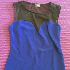 Lingerie style mesh sweet heart neckline top