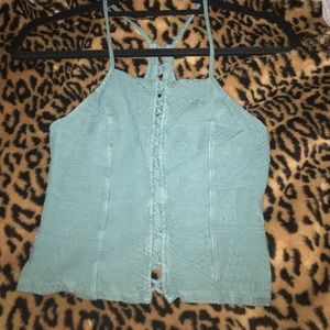 Blue ecote tank top
