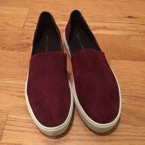 Rebecca Minkoff Red Suede slip-ons