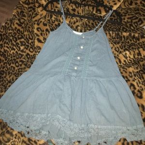 Blue sun and shadow dress