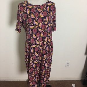 EUC LuLaRoe Julia Slinky material